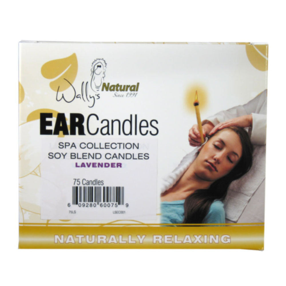 Wallys Natural Ear Care Soy Blend Ear Candles, Lavender, 75 Ea
